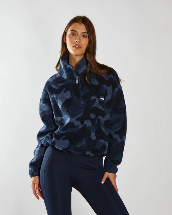 DIESEL Mimi Half Zip Camo Print