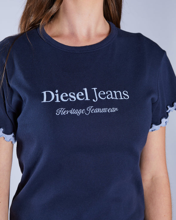 DIESEL Bay Tee Navy Lake