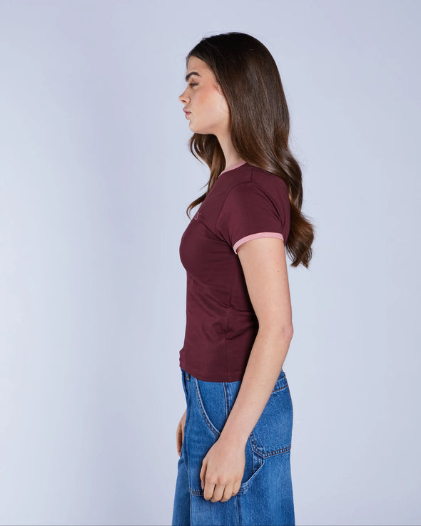 DIESEL Bowen Tee Deep cherry