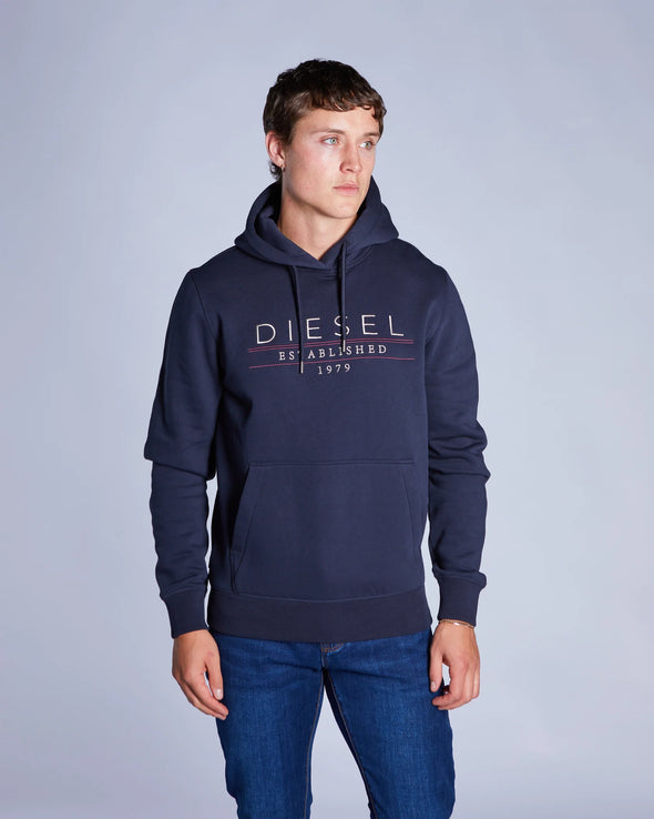 DIESEL Don Hoodie Salute Navy