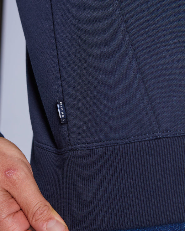 DIESEL Dax Half Zip Salute Navy