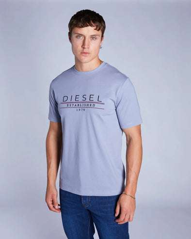 DIESEL Duncan Tee Blue Wave