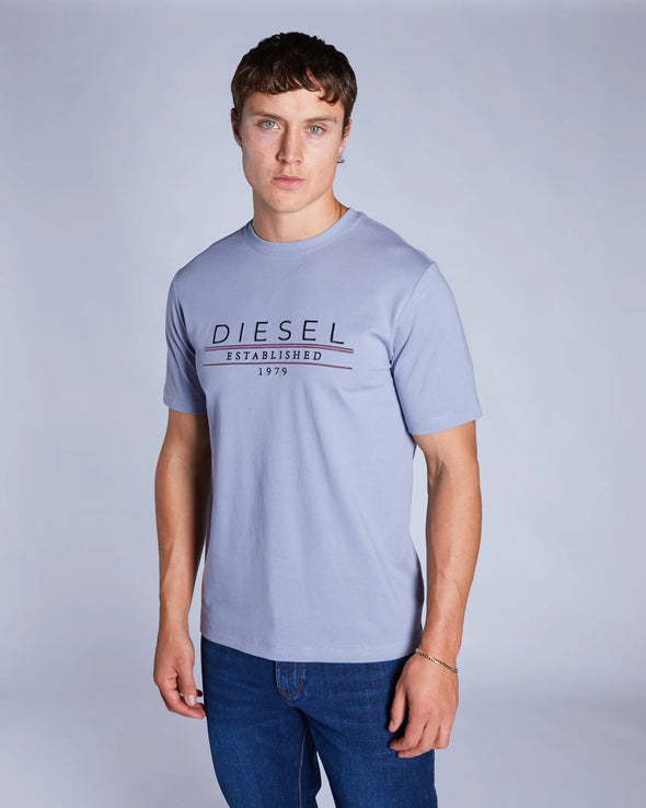 DIESEL Duncan Tee Blue Wave