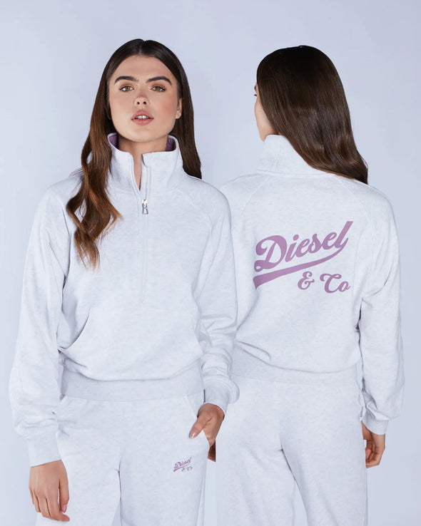 DIESEL Annie Half Zip GREY MARL