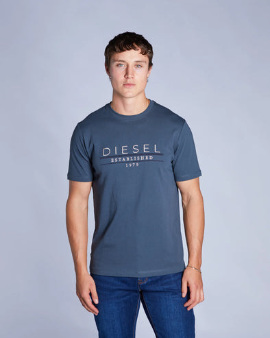 DIESEL Duncan Tee Petrol Blue