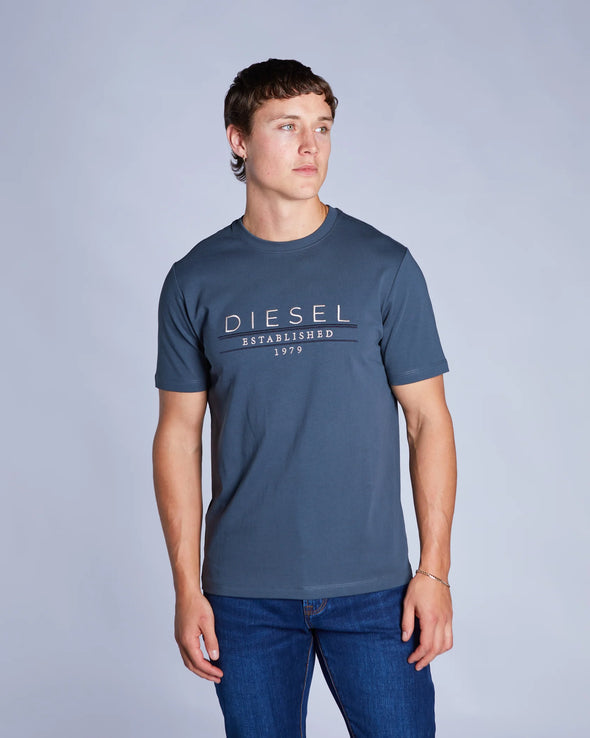 DIESEL Duncan Tee Petrol Blue