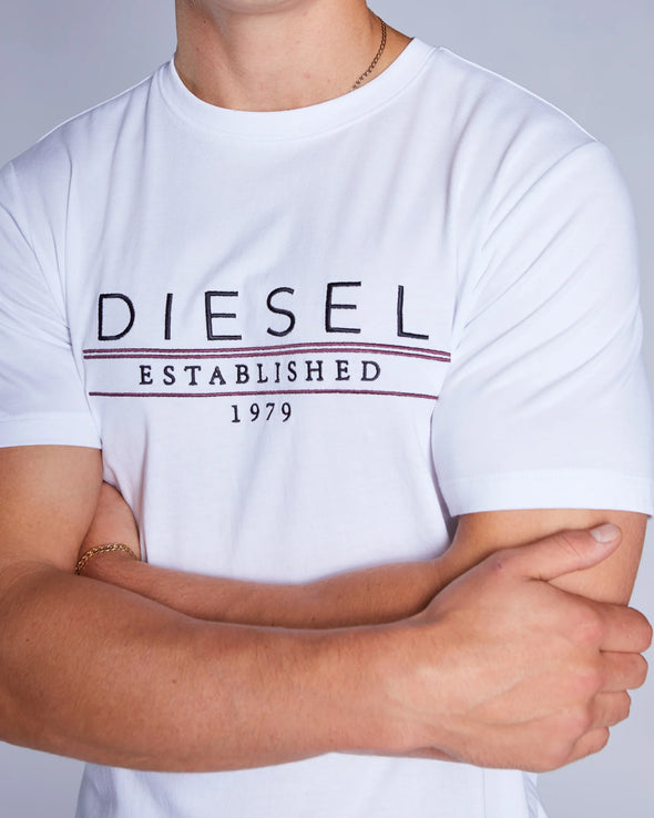 DIESEL Duncan Tee Liberty White