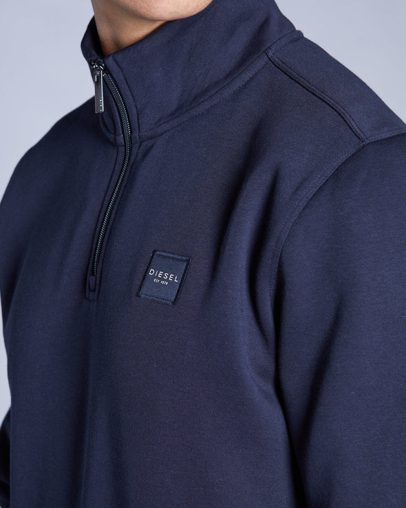 DIESEL Dax Half Zip Salute Navy