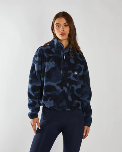 DIESEL Mimi Half Zip Camo Print