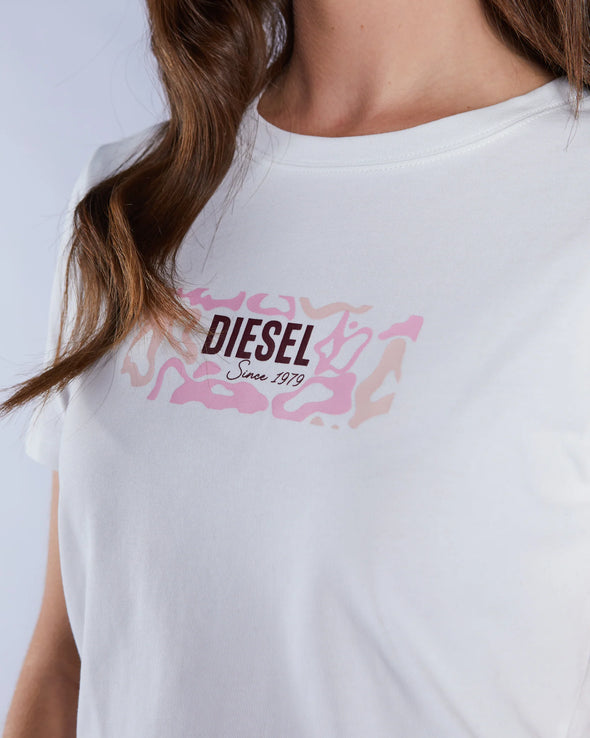 DIESEL Lorrie Tee Lunar White