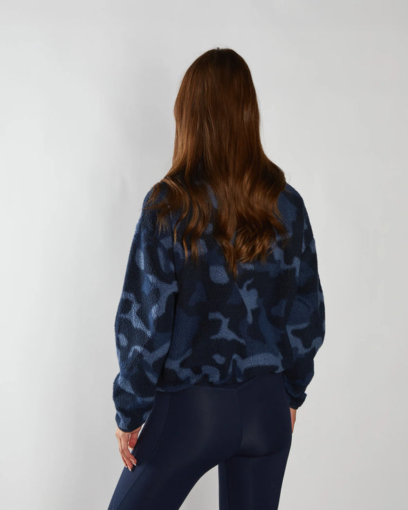 DIESEL Mimi Half Zip Camo Print