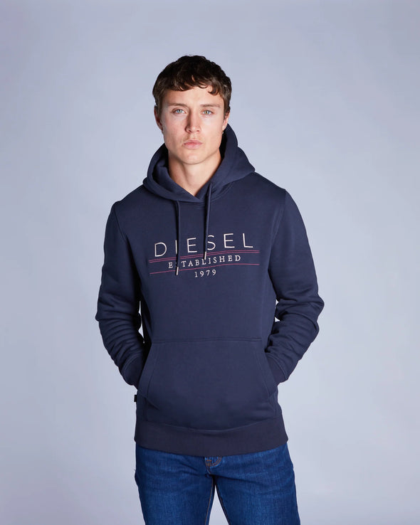 DIESEL Don Hoodie Salute Navy