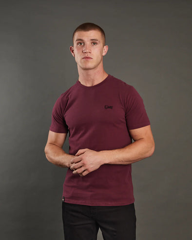 DIESEL Basic Caden O Neck Tee Wine Port