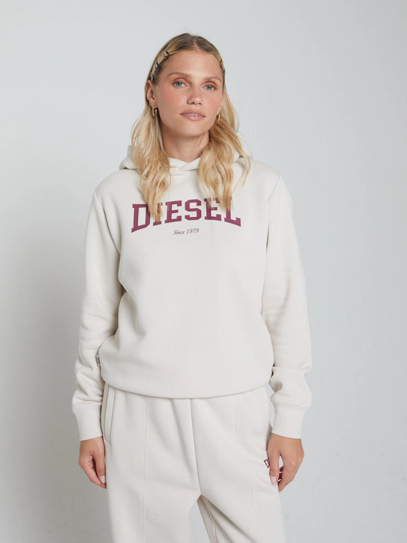 DIESEL Crew Hood Stone White