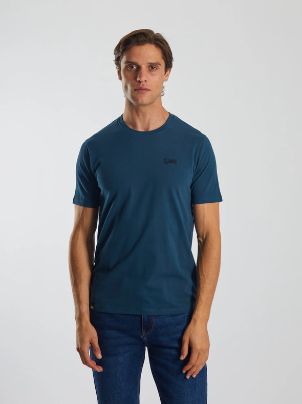 DIESEL Basic Caden O Neck Tee Midnight Teal