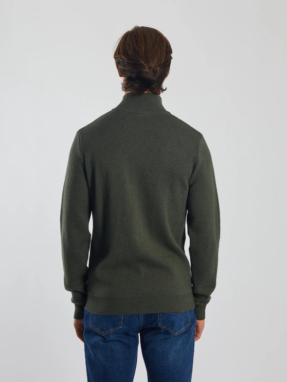 DIESEL Colter Half Zip Workwear Green Marl