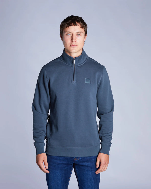 DIESEL Dax Half Zip Petrol Blue