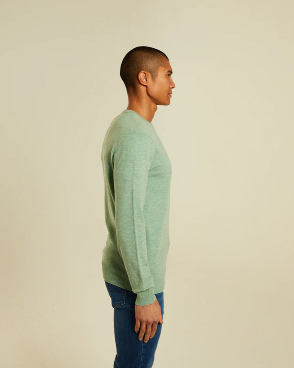 DIESEL Dylan Round Neck Surf Green Marl