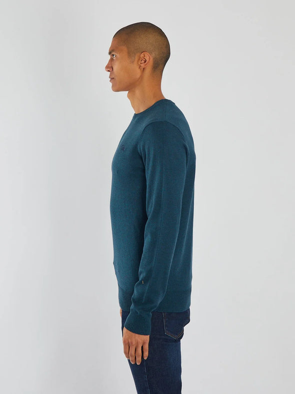 DIESEL Dylan Round Neck Midnight Teal Marl