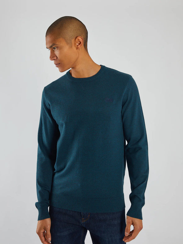 DIESEL Dylan Round Neck Midnight Teal Marl