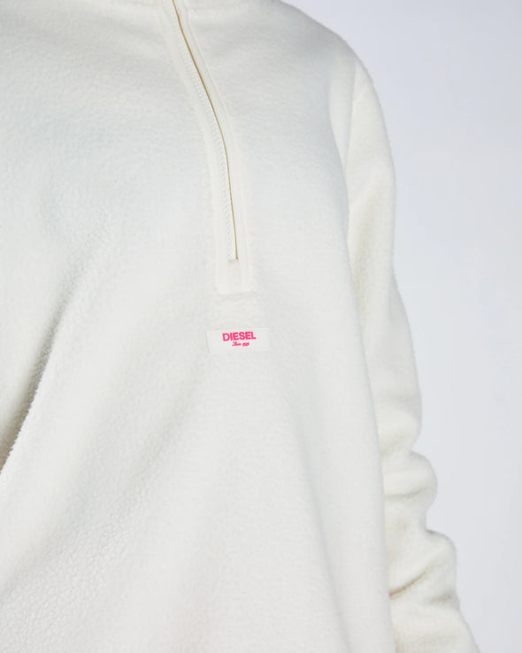 DIESEL Eireen Fleece Zipper Soft Ivory