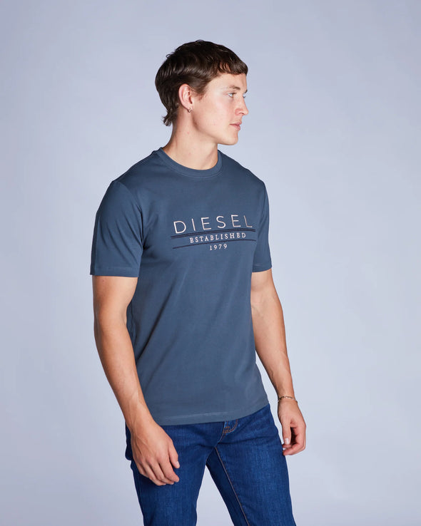 DIESEL Duncan Tee Petrol Blue