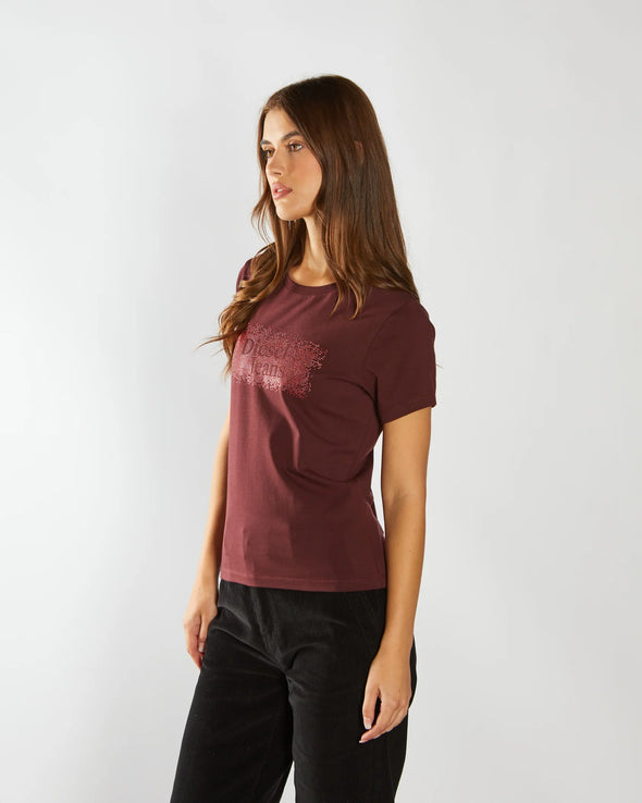 DIESEL Birdie Tee Deep cherry