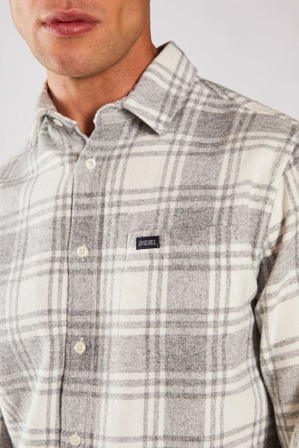 DIESEL Fidel Shirt Grey/White Check