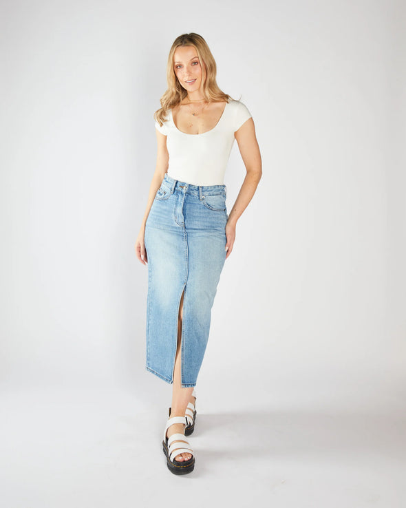 DIESEL Filomena Denim Skirt Blue