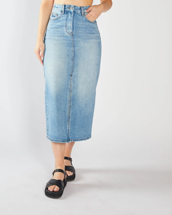 DIESEL Filomena Denim Skirt Blue