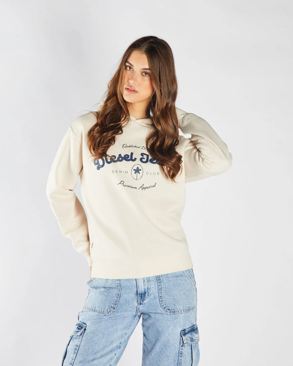 DIESEL Ferna Hood Stone White