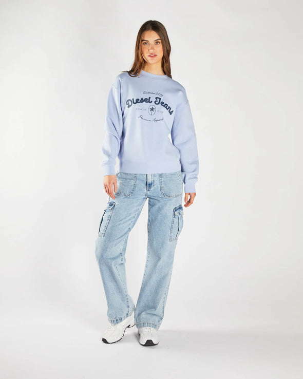 DIESEL Flossy Sweatshirt Pale Periwinkle
