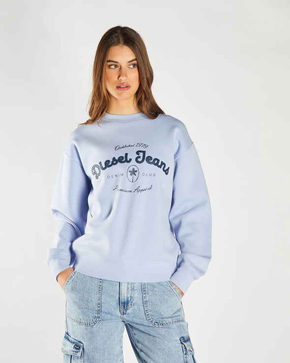DIESEL Flossy Sweatshirt Pale Periwinkle