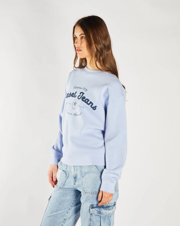 DIESEL Flossy Sweatshirt Pale Periwinkle