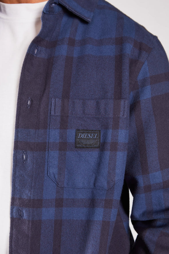 DIESEL Frank Overshirt Falcon Blue