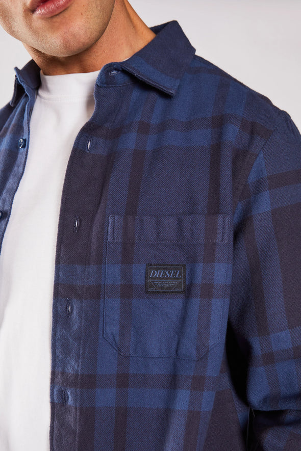DIESEL Frank Overshirt Falcon Blue