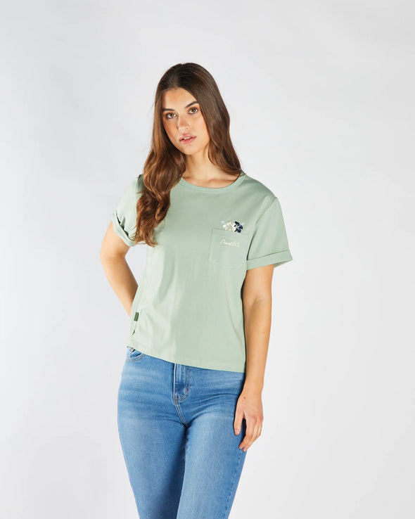 DIESEL Freesia Tee Iceberg Green