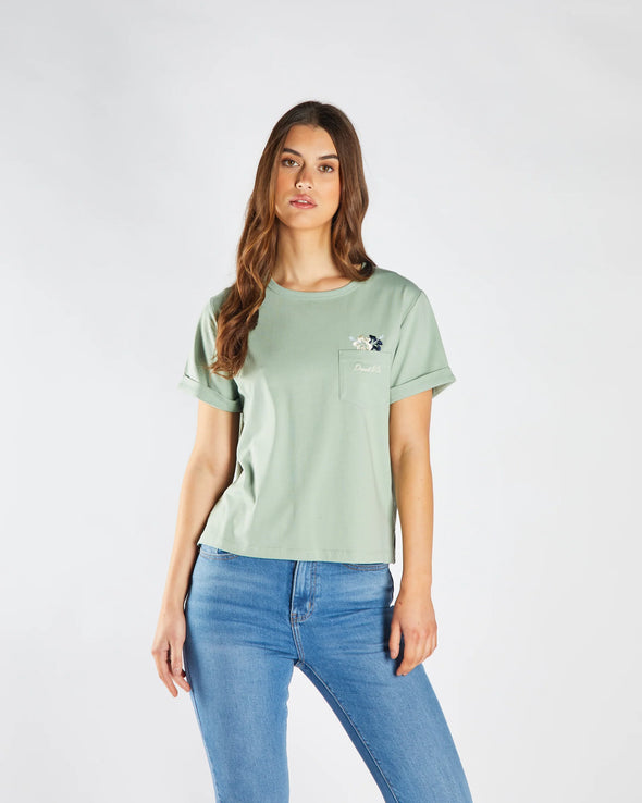 DIESEL Freesia Tee Iceberg Green