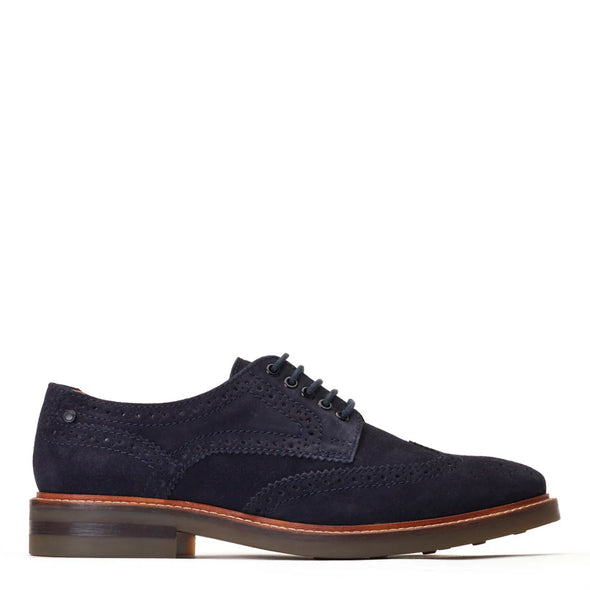 BASE LONDON Hatfield Suede Navy