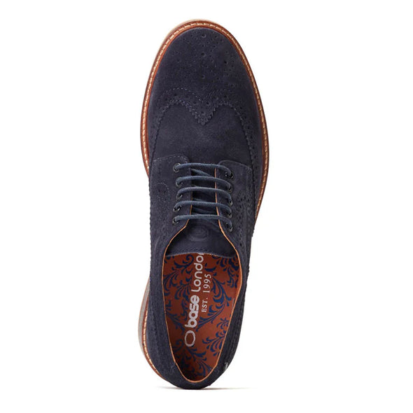BASE LONDON Hatfield Suede Navy