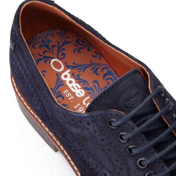 BASE LONDON Hatfield Suede Navy