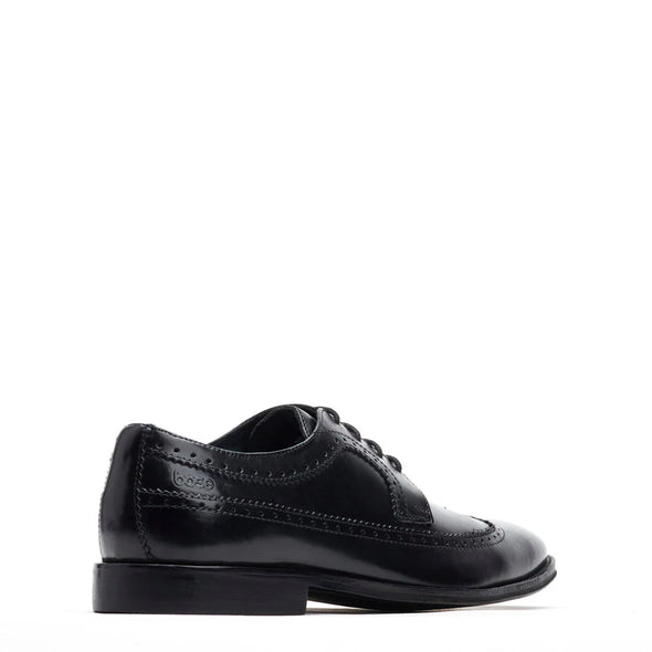 BASE LONDON Havisham Leather Shoes Waxy Black