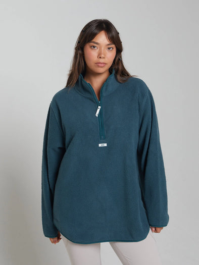 DIESEL Kai Fleece Half Zip Alpine Green