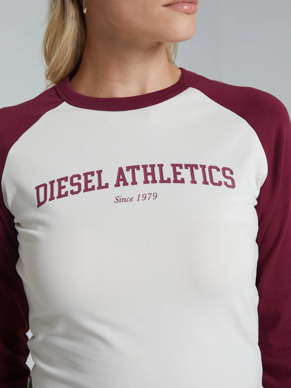 DIESEL Kirsten Ls Tee Cranberry Red  Regular price