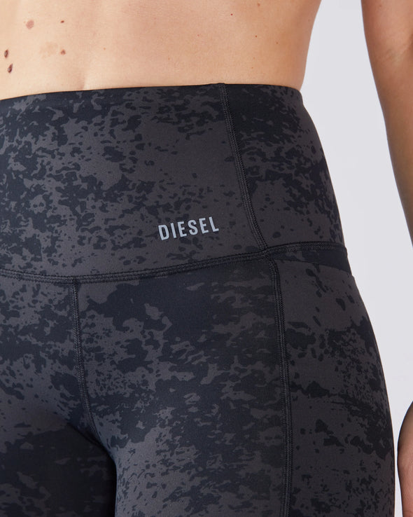 DIESEL Maya Bicycle Short Black Acid Wash
