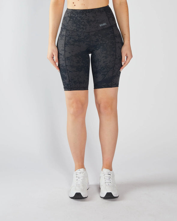 DIESEL Maya Bicycle Short Black Acid Wash