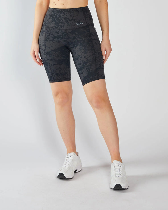 DIESEL Maya Bicycle Short Black Acid Wash