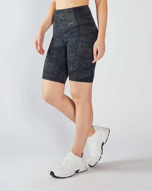 DIESEL Maya Bicycle Short Black Acid Wash