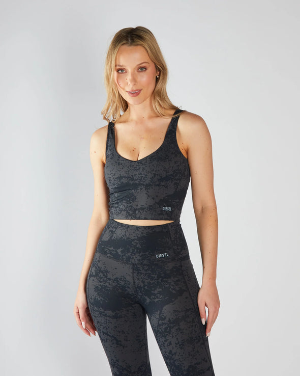 DIESEL Mia Vest Black Acid Wash