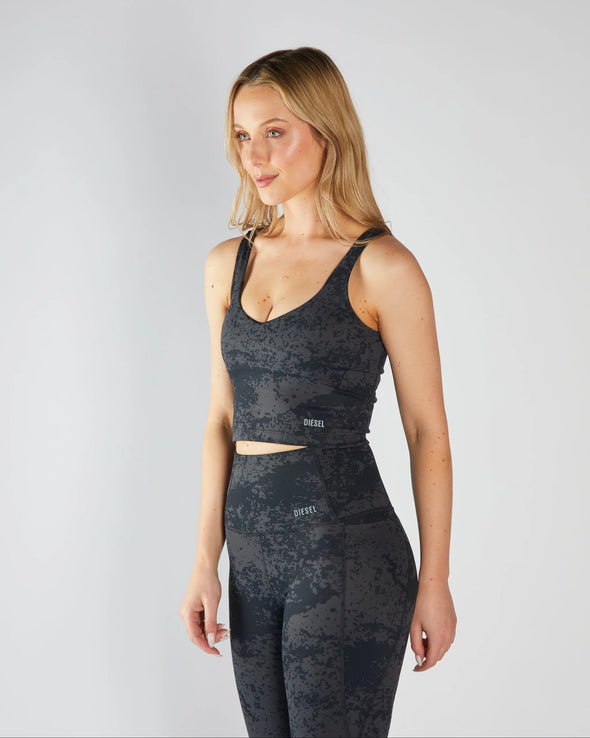 DIESEL Mia Vest Black Acid Wash